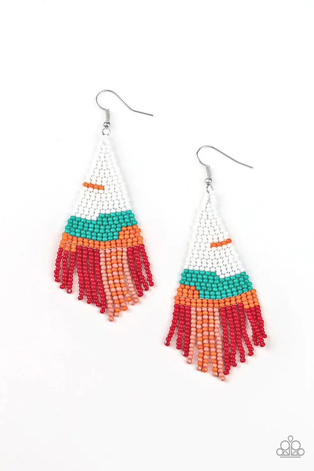 Earrings Paparazzi Jewelry Paparazzi Earring Summer Heat White