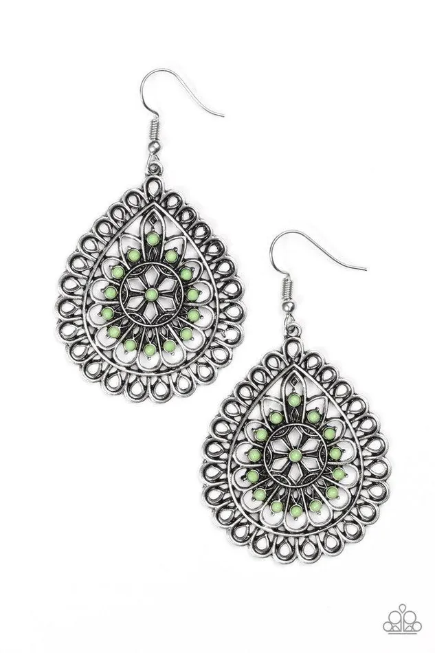 Earrings Paparazzi Jewelry Paparazzi Earring Sweet As Spring Green