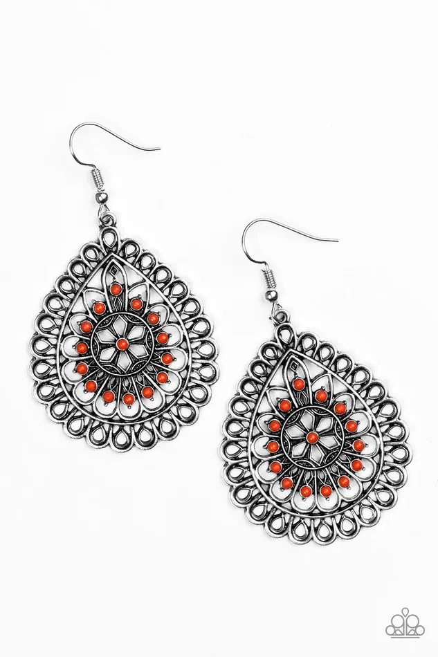 Earrings Paparazzi Jewelry Paparazzi Earring Sweet As Spring Orange