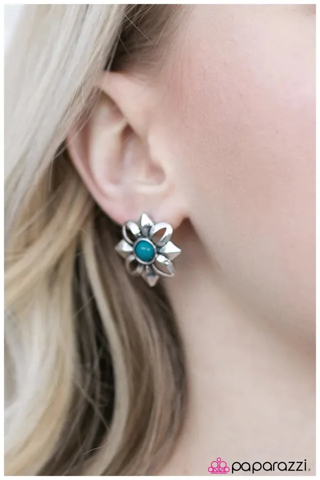 Earrings Paparazzi Jewelry Paparazzi Earring Take Your Time Blue