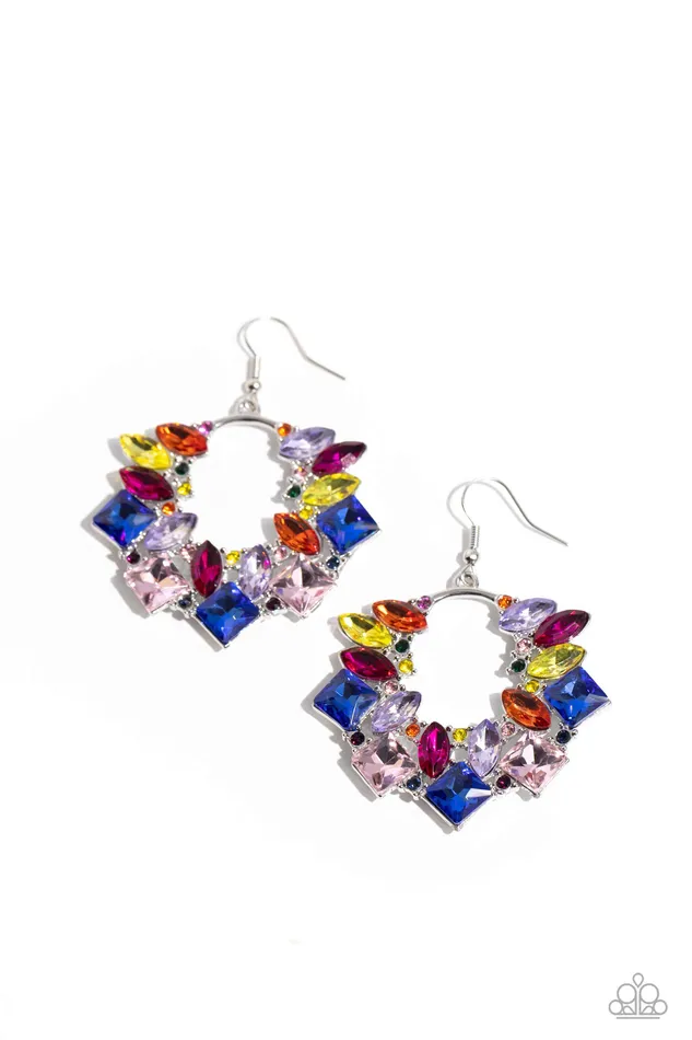 Earrings Paparazzi Jewelry Paparazzi Earring Wreathed in Watercolors Multi Earrings Paparazzi Jewelry Paparazzi Earring Wreathed in Watercolors Multi