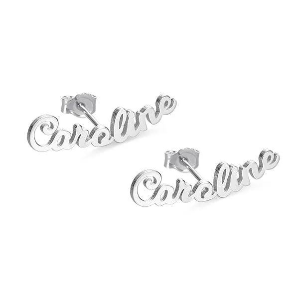 Earrings Personalized Name Stud Earrings for Her Belbren