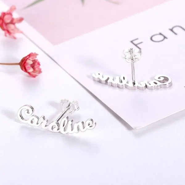 Earrings Personalized Name Stud Earrings for Her Belbren