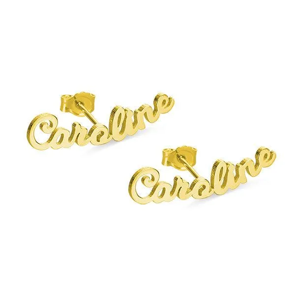 Earrings Personalized Name Stud Earrings for Her Belbren