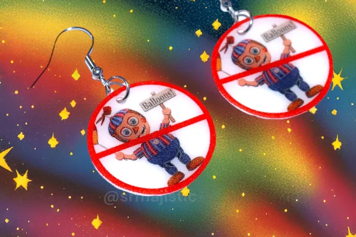 Earrings Sam Makes Things I Hate Balloon Boy No Symbol FNAF Five Nights at Freddys Funny Meme Handmade Earrings Earrings Sam Makes Things I Hate Balloon Boy No Symbol FNAF Five Nights at Freddys Funny Meme Handmade Earrings
