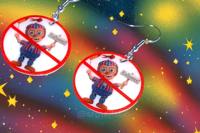 Earrings Sam Makes Things I Hate Balloon Boy No Symbol FNAF Five Nights at Freddys Funny Meme Handmade Earrings Earrings Sam Makes Things I Hate Balloon Boy No Symbol FNAF Five Nights at Freddys Funny Meme Handmade Earrings