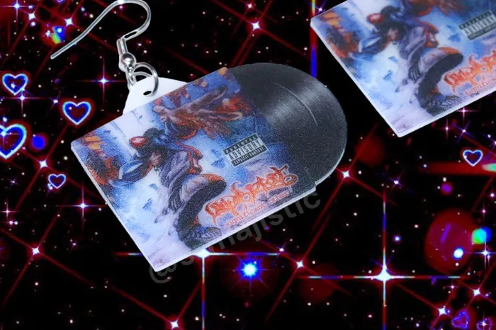 Earrings Sam Makes Things READY TO SHIP Limp Bizkit Significant Other Vinyl Album Handmade Earrings Earrings Sam Makes Things READY TO SHIP Limp Bizkit Significant Other Vinyl Album Handmade Earrings