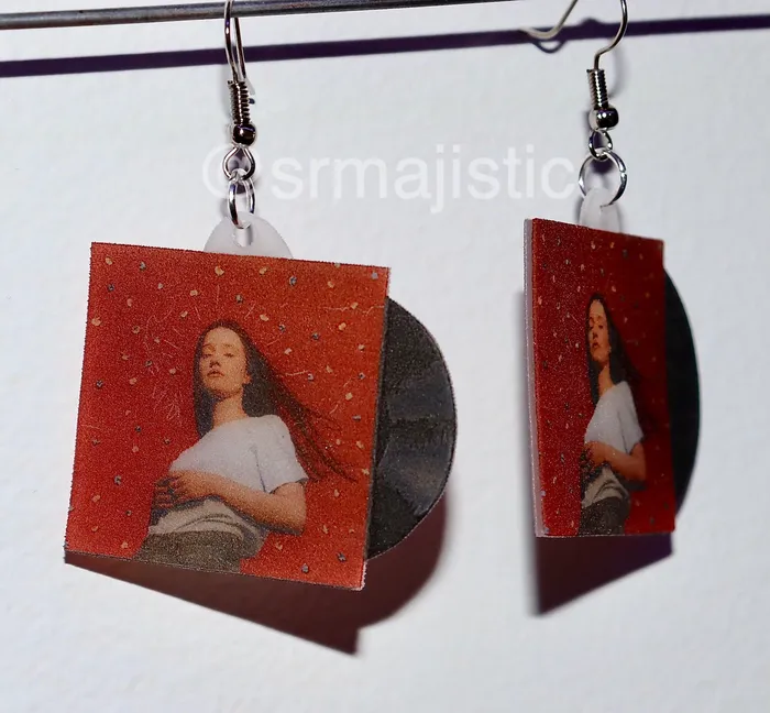 Earrings Sam Makes Things Sigrid Sucker Punch Vinyl Album Handmade Earrings