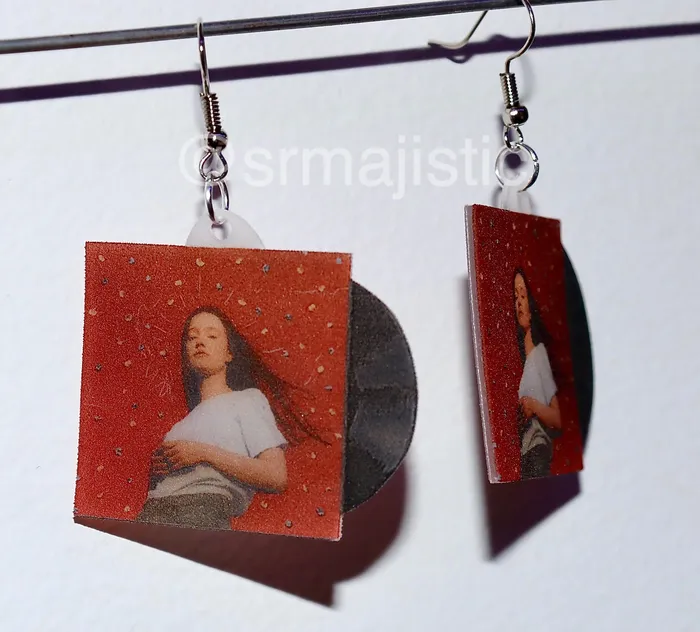 Earrings Sam Makes Things Sigrid Sucker Punch Vinyl Album Handmade Earrings