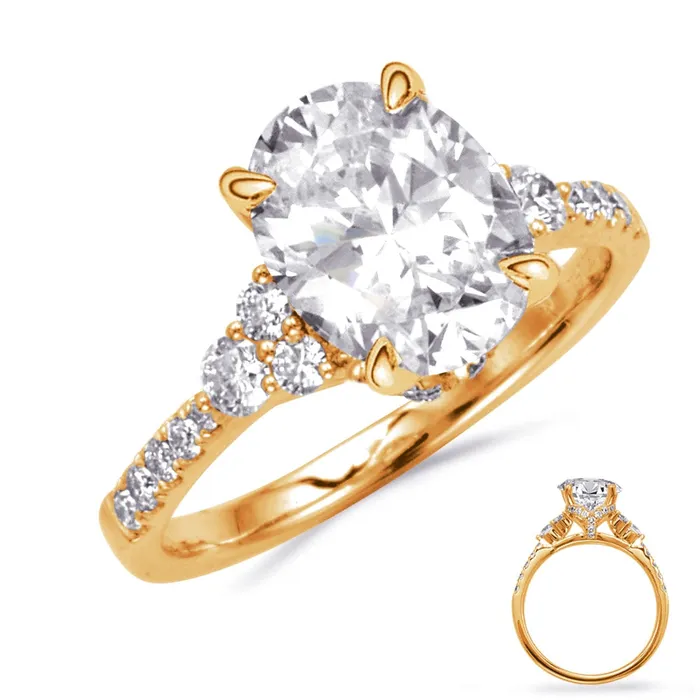 Engagement Collections Rings 14K Yellow Gold Diamond Semimount Ring