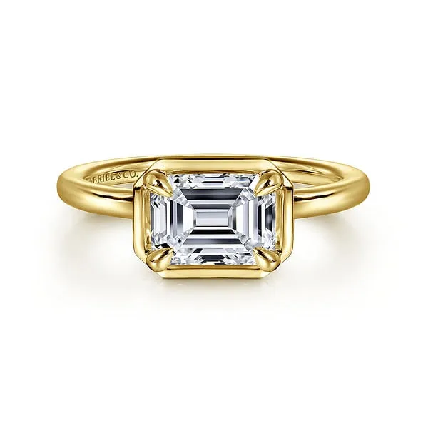 Gabriel Co Rings 14K Yellow Gold Solitaire Ring