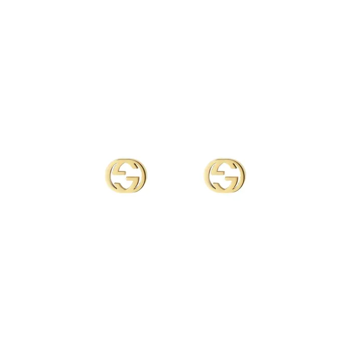 Gucci Gucci 18K Yellow Gold Interlocking G Earrings Earrings