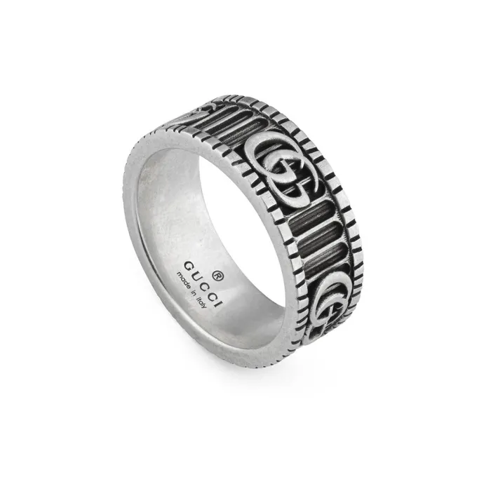 Gucci Sterling Silver GG Marmont Ring Gucci Rings