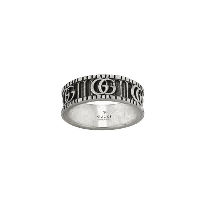 Gucci Sterling Silver GG Marmont Ring Gucci Rings