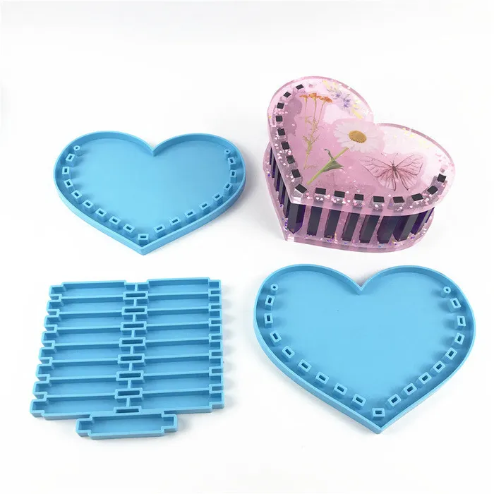 Heartshaped Handbag Resin Mold IntoResin Necklaces