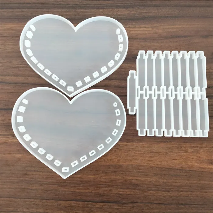 Heartshaped Handbag Resin Mold IntoResin Necklaces