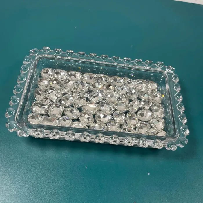 IntoResin Handmade Rectangular Diamond Heart Pearl Tray Resin Molds Necklaces