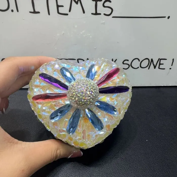 IntoResin Necklaces Handmade Diamond Heart Storage Box Resin Mold