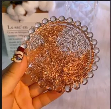 IntoResin Rings Handmade Round Diamond Pearl Tray Resin Mold