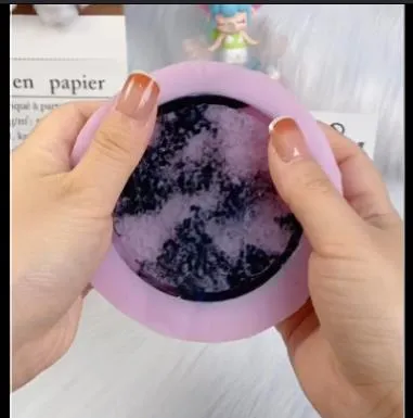 IntoResin Rings Handmade Round Diamond Pearl Tray Resin Mold