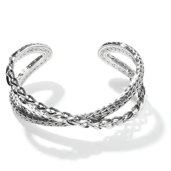 John Hardy Asli Classic Chain Sterling Silver 215mm Medium Cuff Bracelet John Hardy Bracelets John Hardy Asli Classic Chain Sterling Silver 215mm Medium Cuff Bracelet John Hardy Bracelets