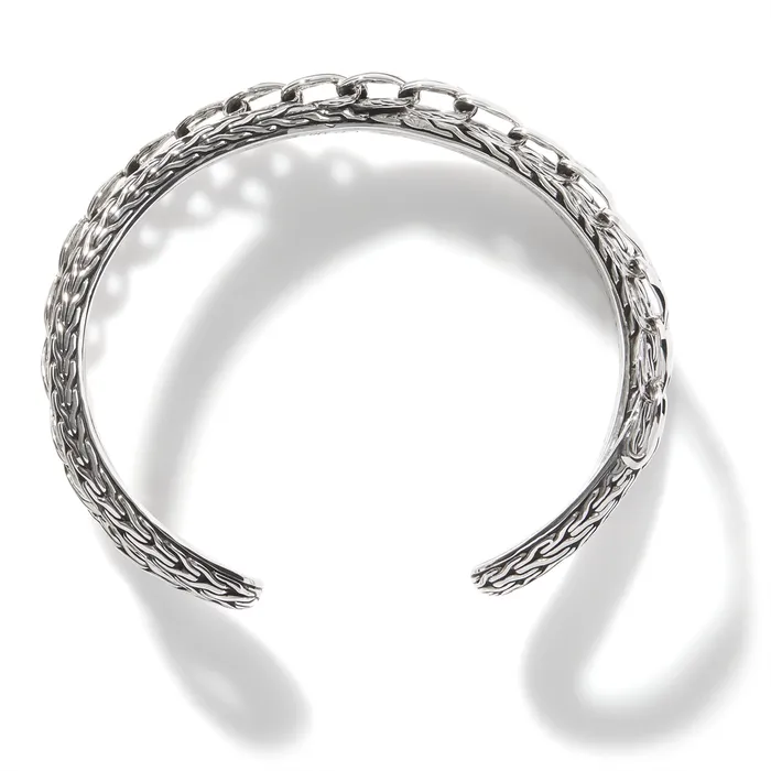 John Hardy Asli Classic Chain Sterling Silver 215mm Medium Cuff Bracelet John Hardy Bracelets