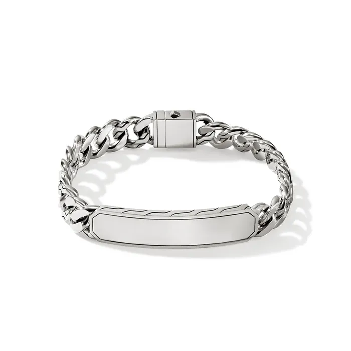 John Hardy Silver 11mm ID Curb Bracelet John Hardy Bracelets