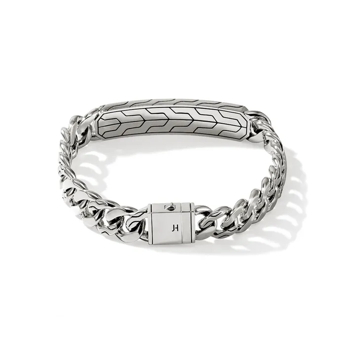 John Hardy Silver 11mm ID Curb Bracelet John Hardy Bracelets