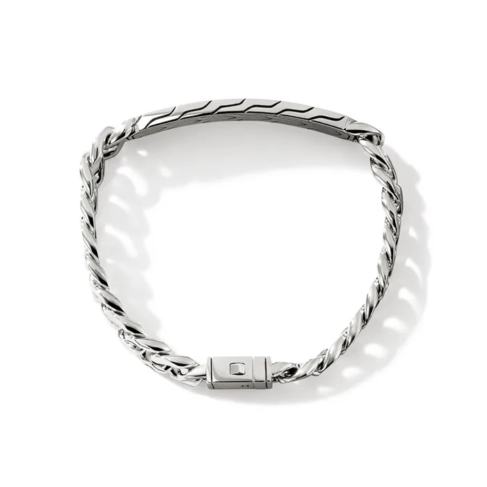 John Hardy Silver 11mm ID Curb Bracelet John Hardy Bracelets
