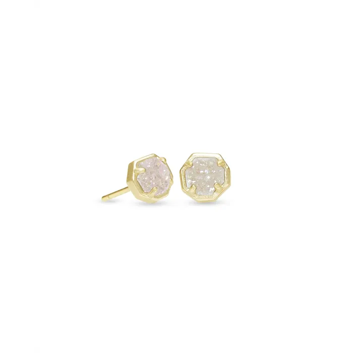 Kendra Scott Nola Stud Earrings in Gold with Iridescent Drusy Kendra Scott Earrings Kendra Scott Nola Stud Earrings in Gold with Iridescent Drusy Kendra Scott Earrings