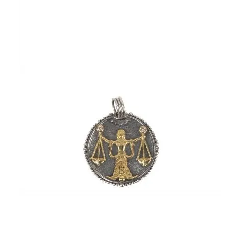 Konstantino Konstantino Zodiac Pendant Silver and 18K Gold Libra PreStyled Sets Konstantino Konstantino Zodiac Pendant Silver and 18K Gold Libra PreStyled Sets