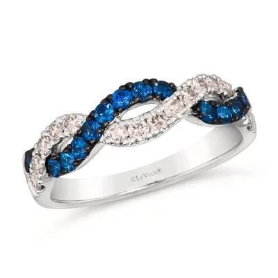 Le Vian Rings Le Vian 14K Vanilla Gold Blueberry Sapphire and Nude Diamond Band Ring Le Vian Rings Le Vian 14K Vanilla Gold Blueberry Sapphire and Nude Diamond Band Ring