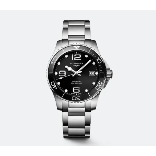 Longines Bracelets Longines Hydroconquest Black Dial Stainless Steel 39mm Automatic Longines Bracelets Longines Hydroconquest Black Dial Stainless Steel 39mm Automatic