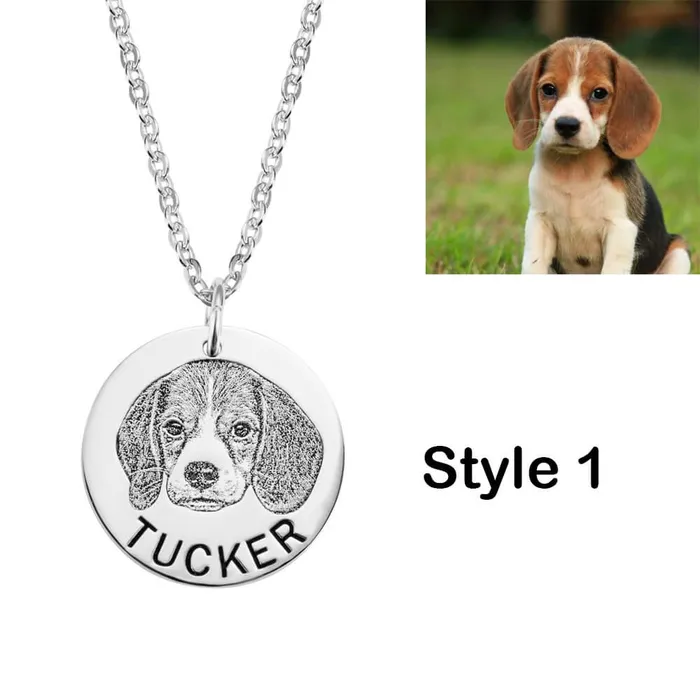 Necklaces Belbren Pet Photo Necklace Dog Photo Necklace Picture Necklace Personalized Cat Necklace Pet Memorial Gift Pet Lover Gift