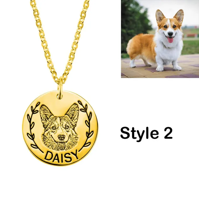 Necklaces Belbren Pet Photo Necklace Dog Photo Necklace Picture Necklace Personalized Cat Necklace Pet Memorial Gift Pet Lover Gift