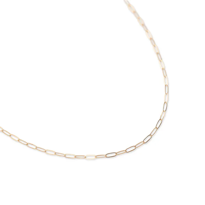 Necklaces Gold Filled Thin Rectangle Necklace TheRoseGypsy