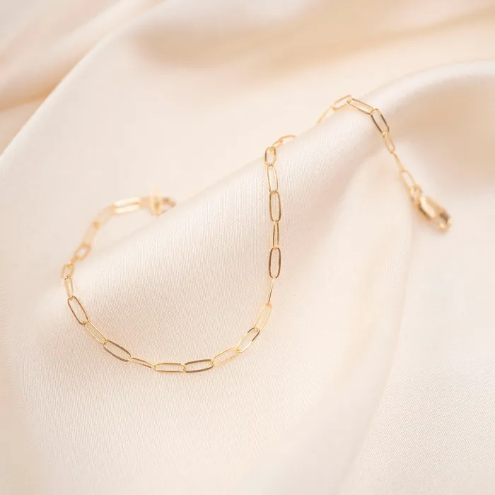 Necklaces Gold Filled Thin Rectangle Necklace TheRoseGypsy