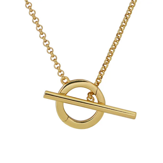 Necklaces Goldbug Collection Goldbug Toggle Charm Chain Necklace