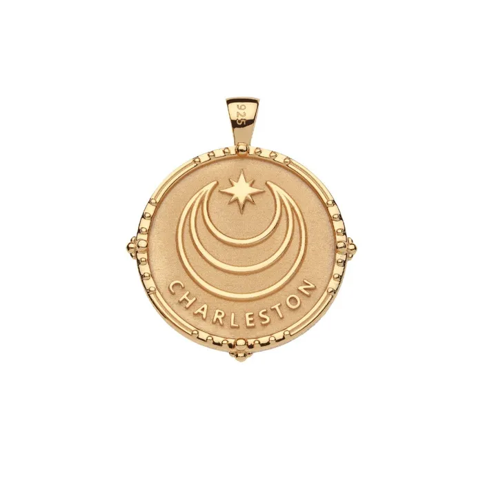 Necklaces Jane Win Jane Win CHARLESTON Original Coin Pendant Necklace
