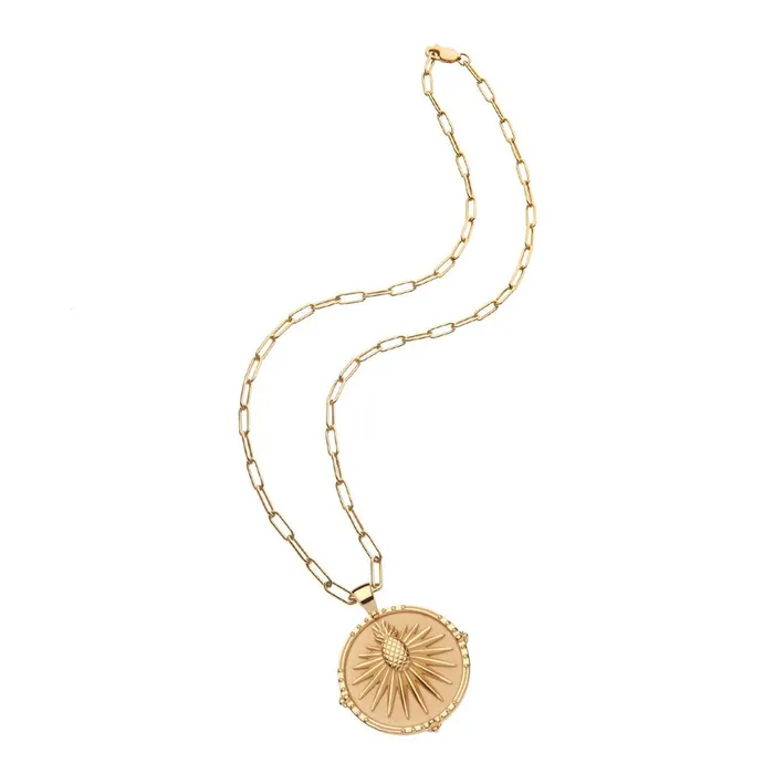Necklaces Jane Win Jane Win CHARLESTON Original Coin Pendant Necklace