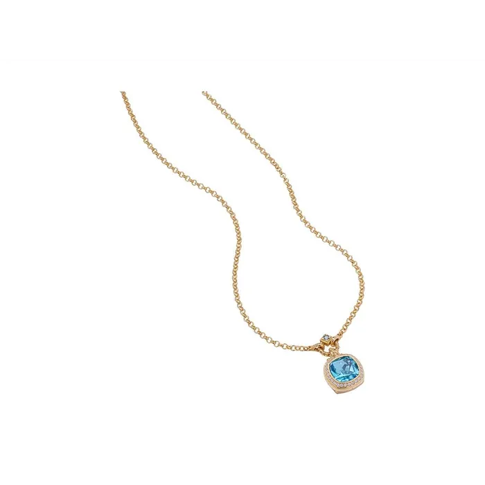 Necklaces Konstantino Konstantino Alexandria 18K Yellow Gold Swiss Blue Topaz Blue Diamond and White Diamond Pendant Necklace Necklaces Konstantino Konstantino Alexandria 18K Yellow Gold Swiss Blue Topaz Blue Diamond and White Diamond Pendant Necklace