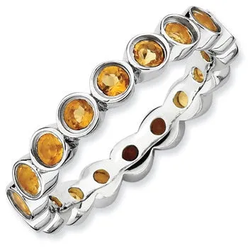 Necklaces Meierotto Jewelers Sterling Stackable Bands Citrine