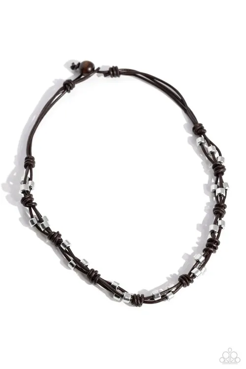 Necklaces Paparazzi Jewelry Paparazzi Necklace Braided Brawl