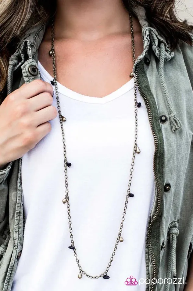 Necklaces Paparazzi Jewelry Paparazzi Necklace Canyon Cabaret Brass