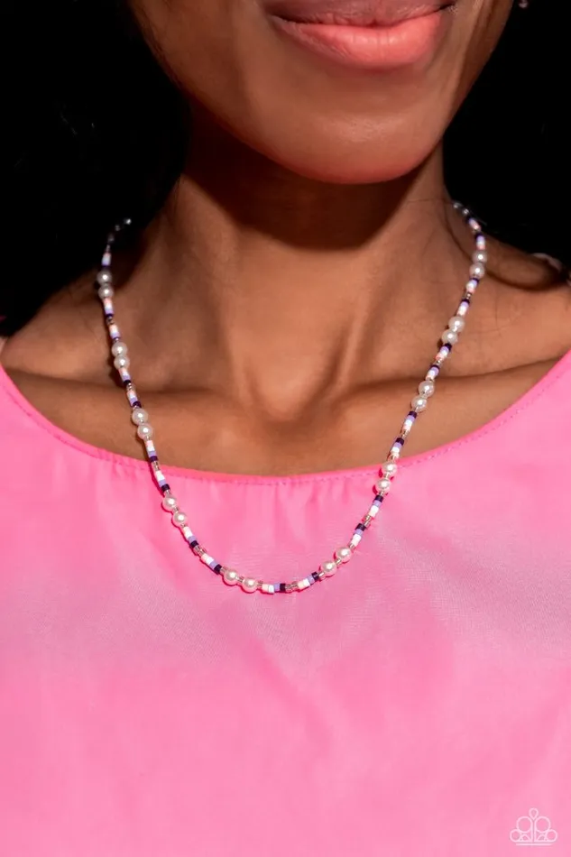 Necklaces Paparazzi Jewelry Paparazzi Necklace Colorblock Charm Purple
