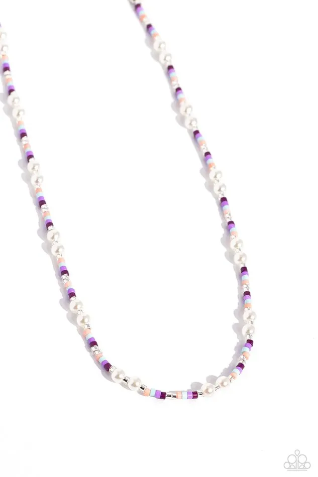Necklaces Paparazzi Jewelry Paparazzi Necklace Colorblock Charm Purple