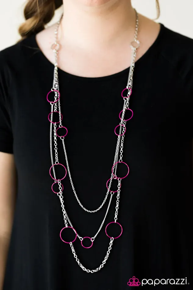 Necklaces Paparazzi Jewelry Paparazzi Necklace Do The HULA HOOP Pink