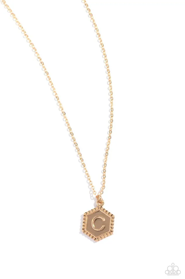 Necklaces Paparazzi Jewelry Paparazzi Necklace Emblematic Elegance Gold C Necklaces Paparazzi Jewelry Paparazzi Necklace Emblematic Elegance Gold C