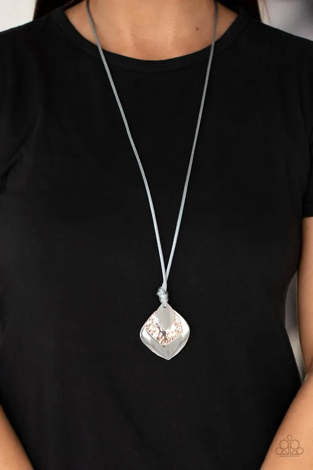 Necklaces Paparazzi Jewelry Paparazzi Necklace Face The ARTIFACTS Silver