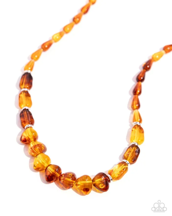 Necklaces Paparazzi Jewelry Paparazzi Necklace GLASSY Getaway Brown Necklaces Paparazzi Jewelry Paparazzi Necklace GLASSY Getaway Brown